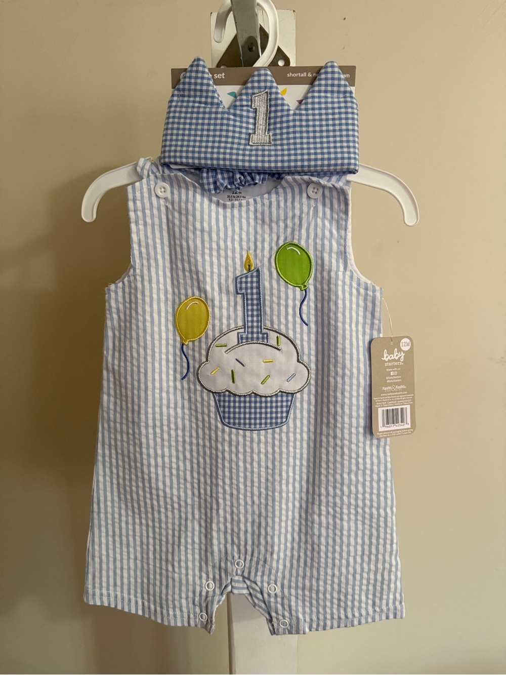 NWT 1st Birthday Romper & Crown